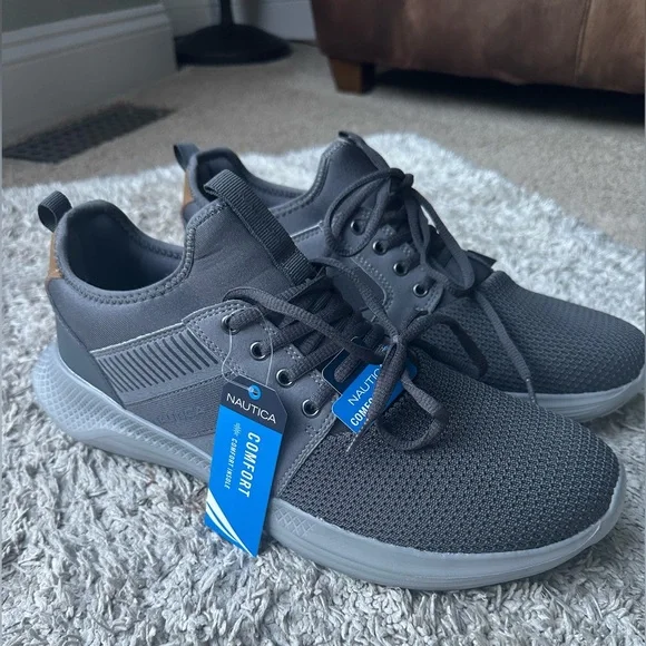NAUTICA | NWT Men's Dark Gray Sneakers Size 12 - Picture 2 of 5